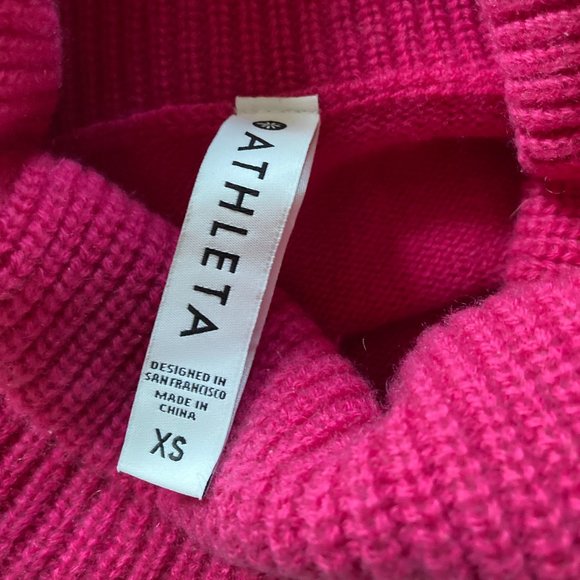 Athleta Aspen Sweater Electric Fuchsia - Picture 3 of 6